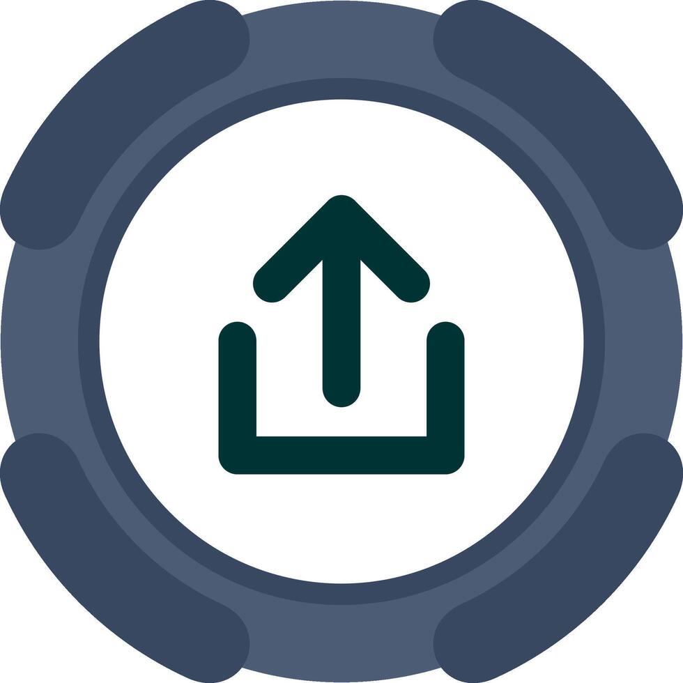 Upload Arrow Cloud Icon vector