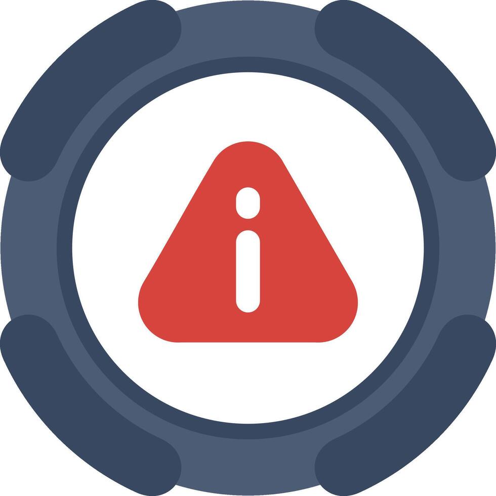Error Warning Symbol Colourful Icon vector
