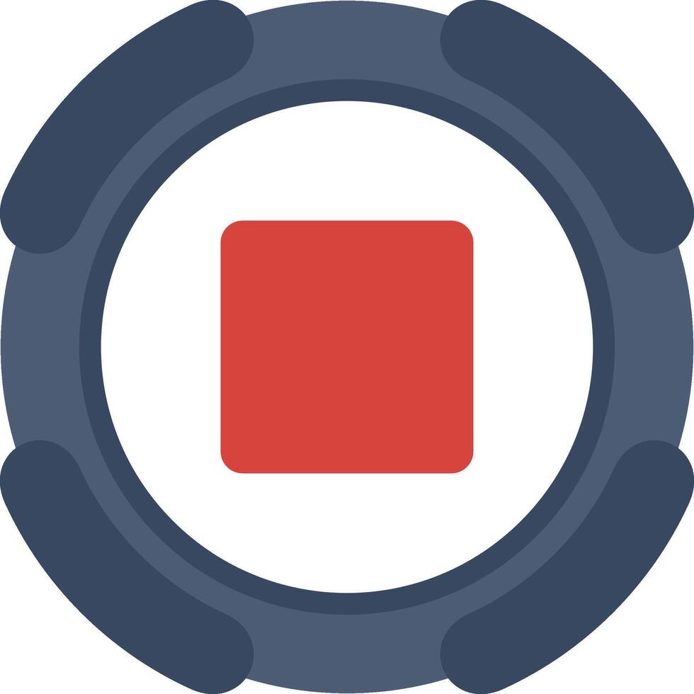 Stop Sign Flat Graphic vector
