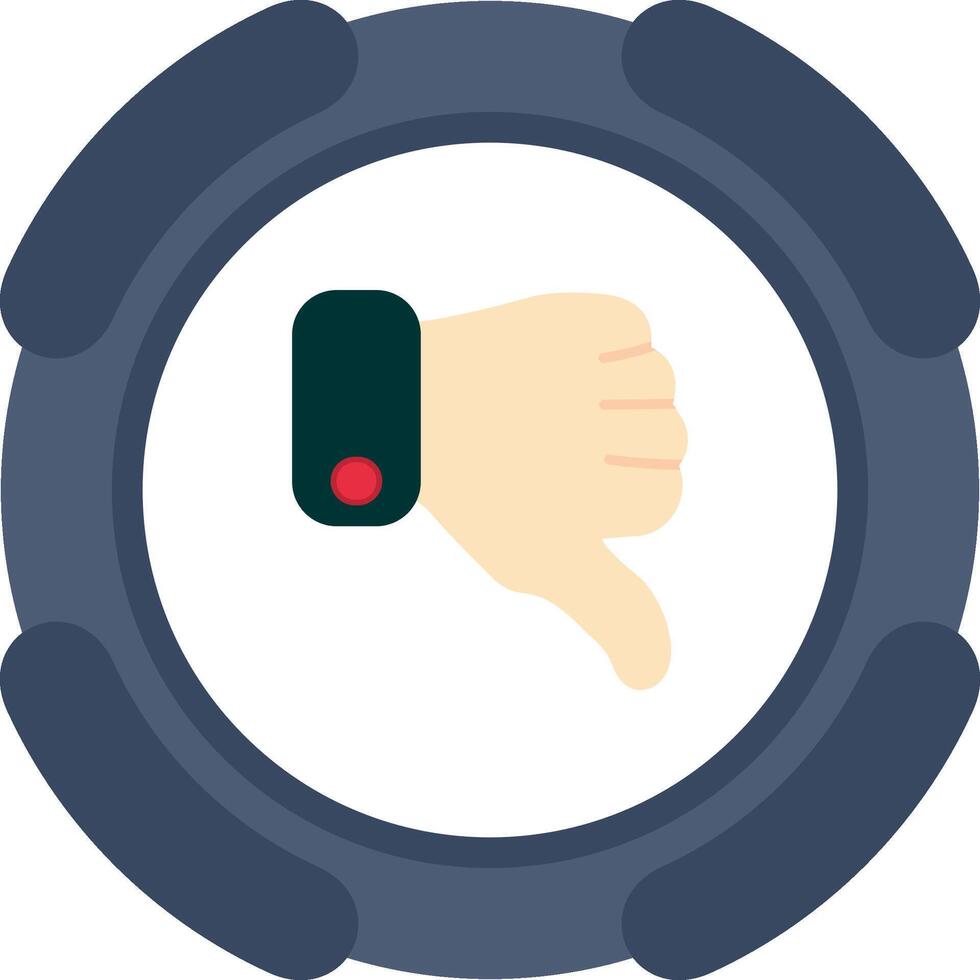 Dislike Thumbs Down Flat Icon vector