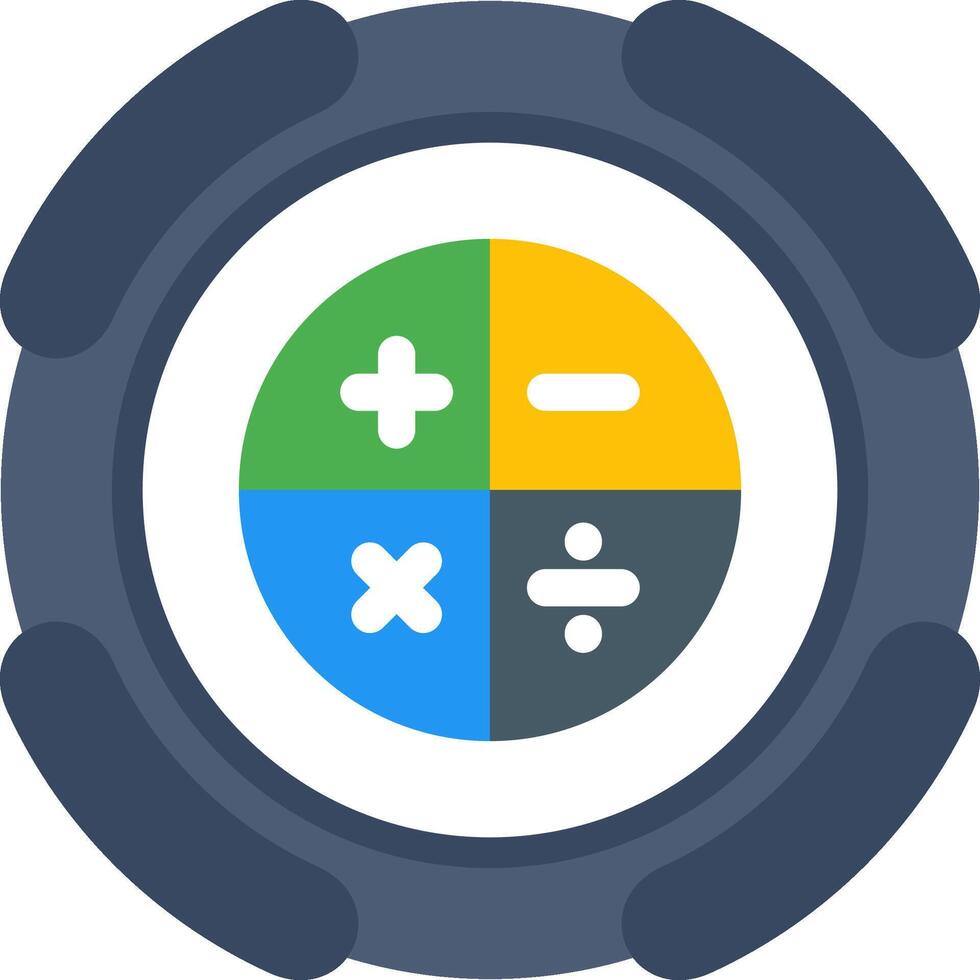 Calculator Maths Tool Flat vector