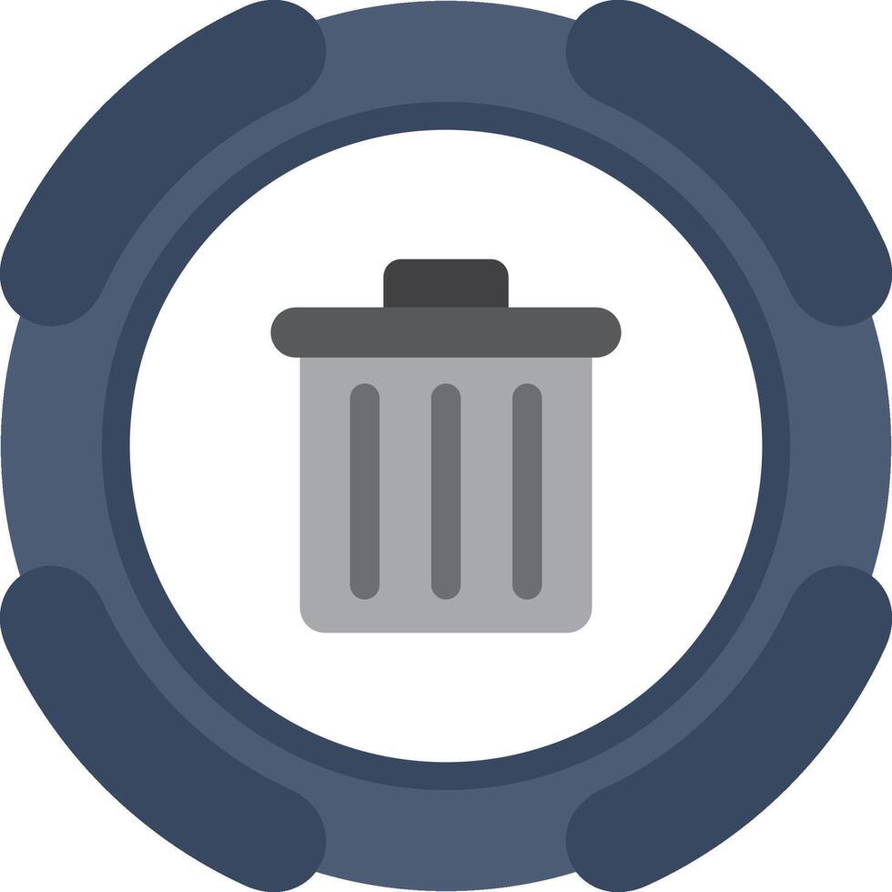 Garbage Trash Bin Colourful vector