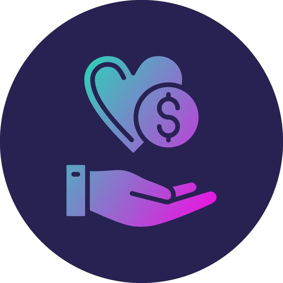 Donation Pastel Sketch Mark Design Style vector