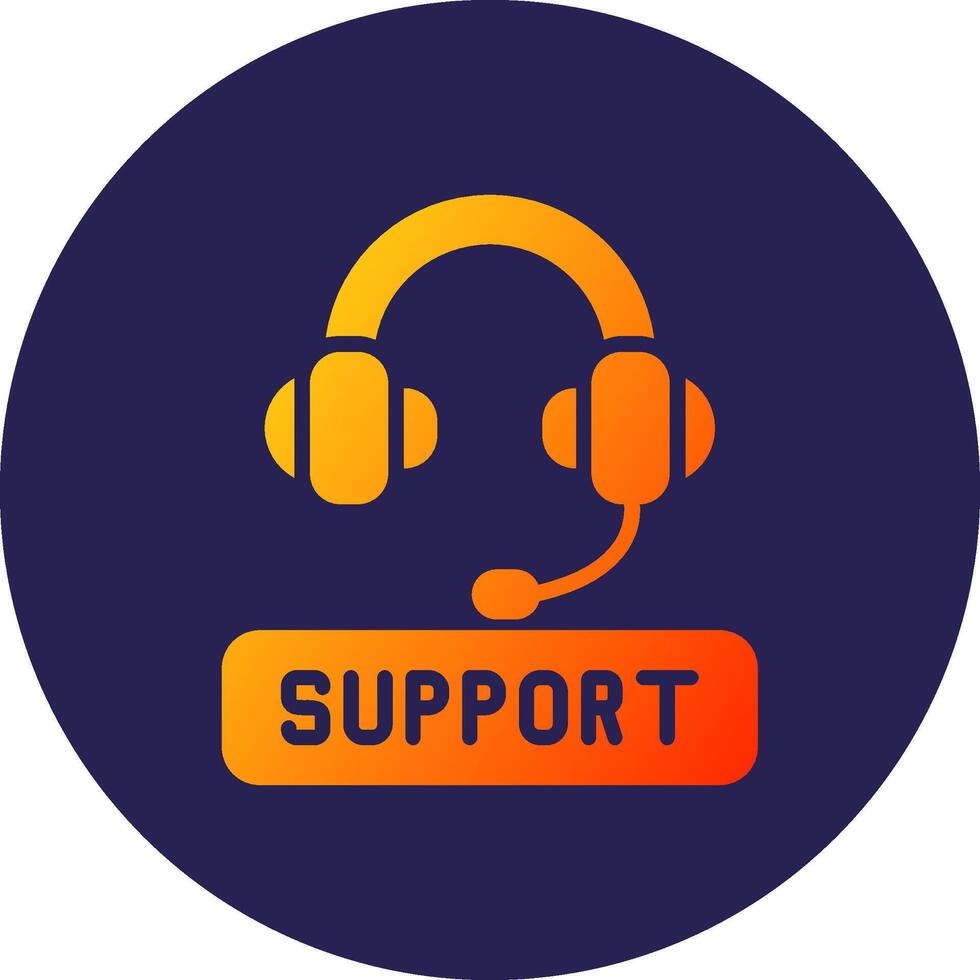 Support Illustrated Concept Based Graphic Design vector