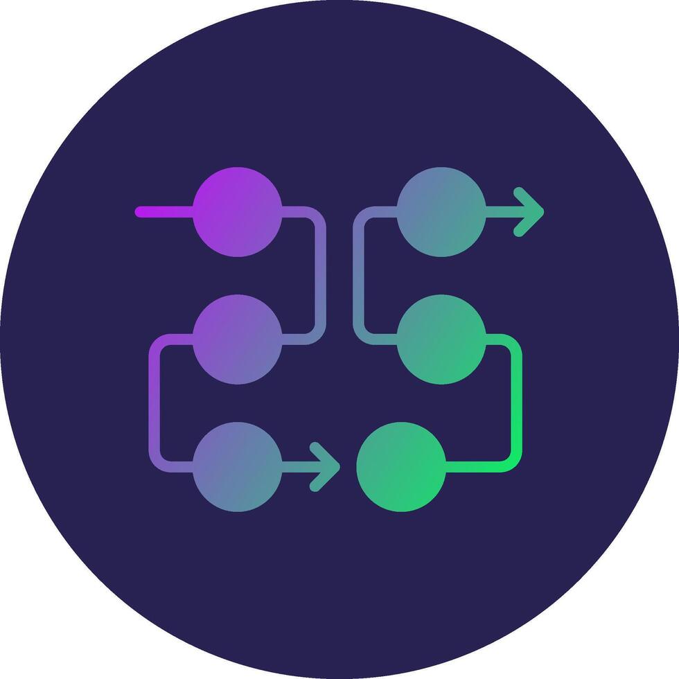 Flow diagram Digital App Concept Graphic Design vector