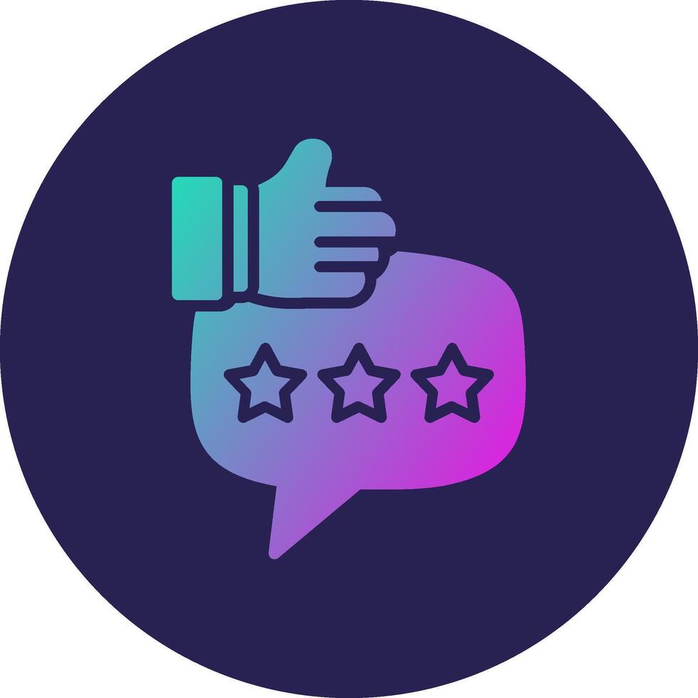 Review Vibrant Visual Based Design Object vector