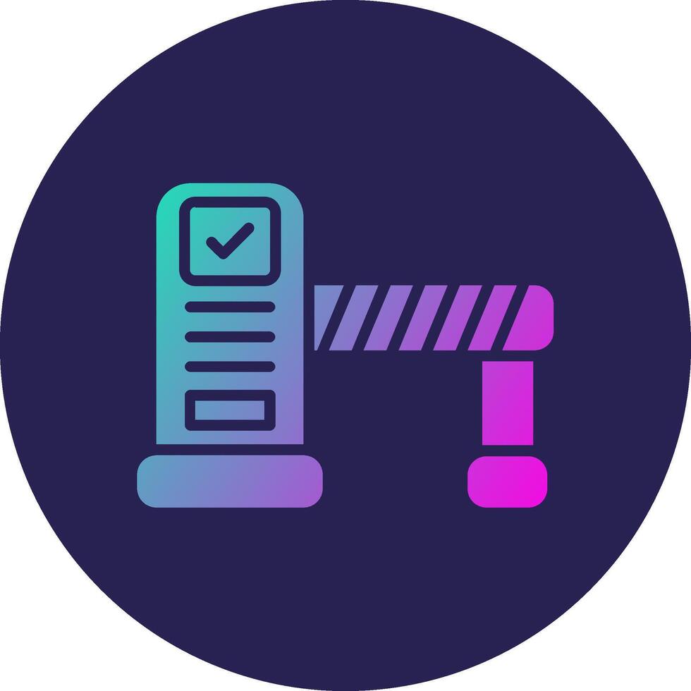 Barrier Bright Flat Style Art Design vector
