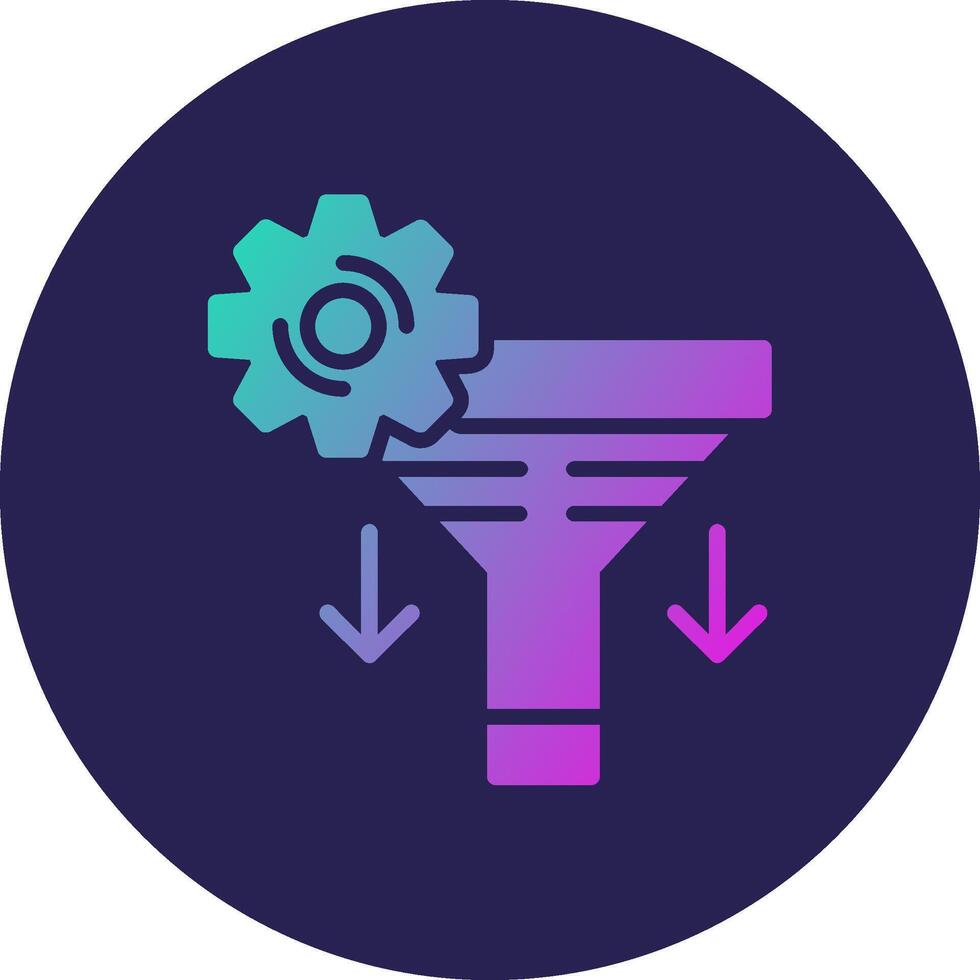 Sales PipeLine Two Colour Setting User Friendly Drawing Design Piece vector