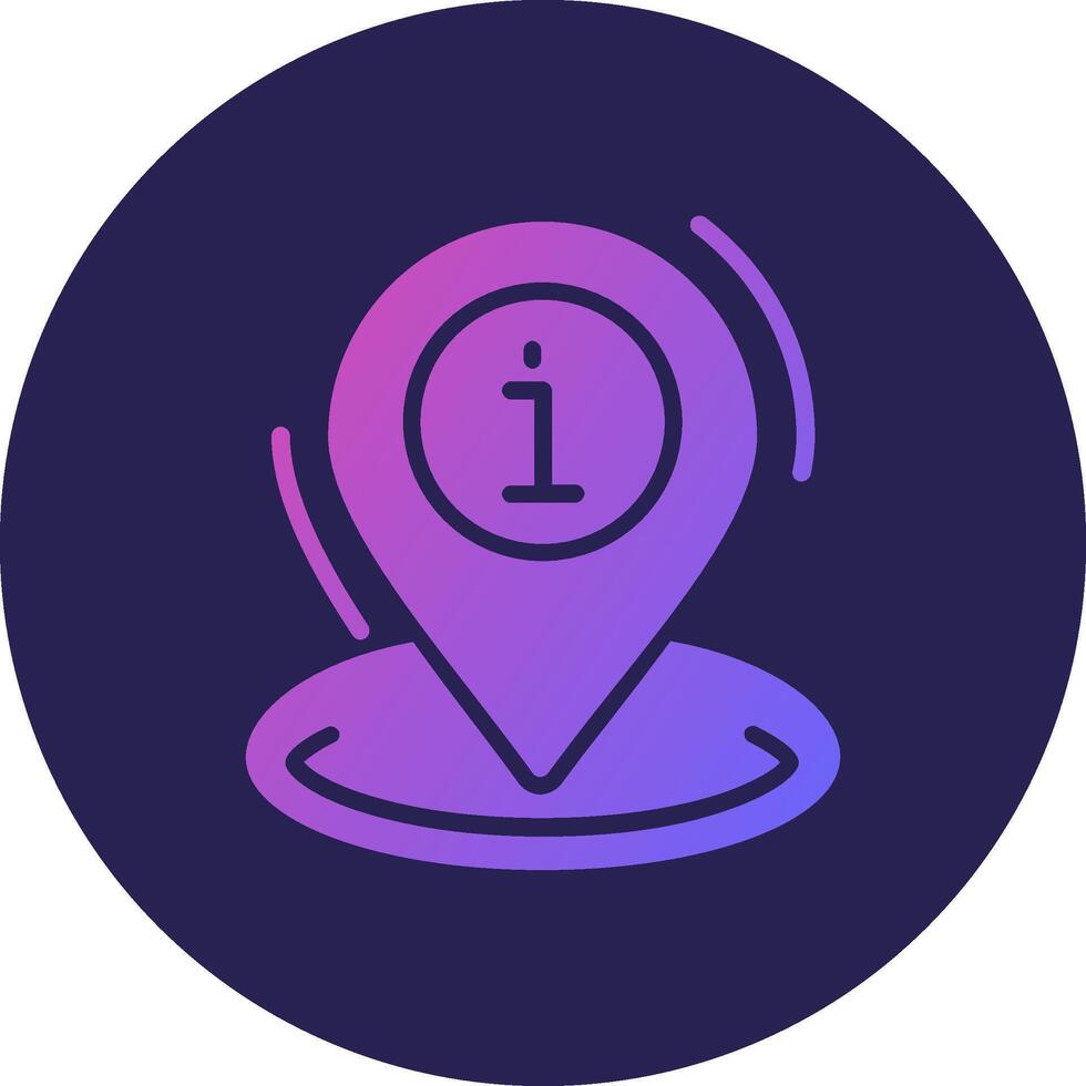 Info Center Location User Interface Inspired Mark Design vector