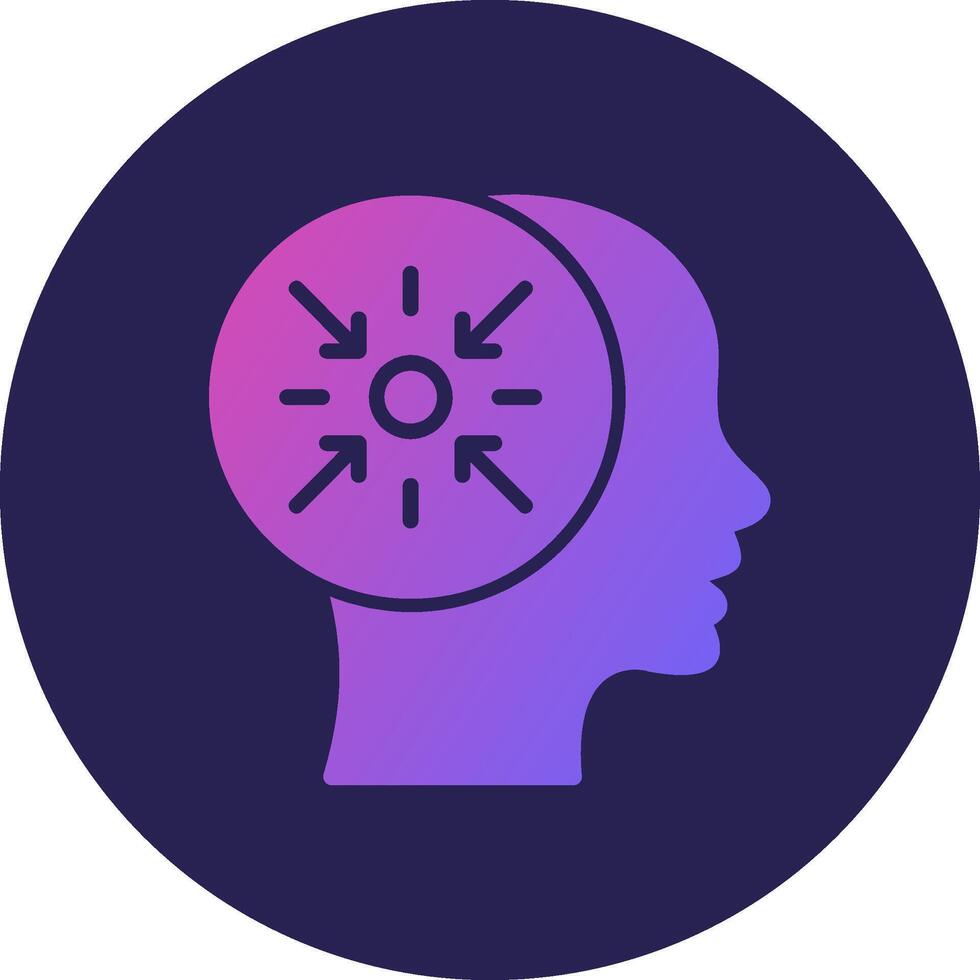 Concentration Smooth UI Inspired Symbol Form vector