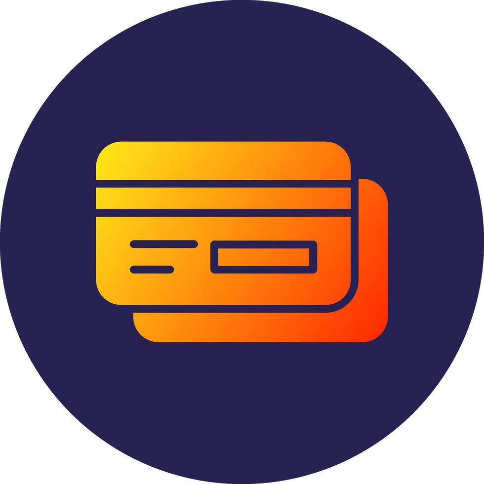 Debit Card UX Focused Graphic Shape Element vector