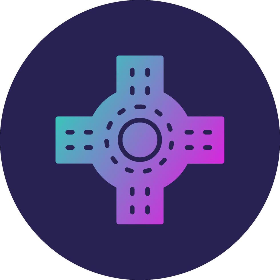 Roundabout Sleek Visual Style Mark Element vector
