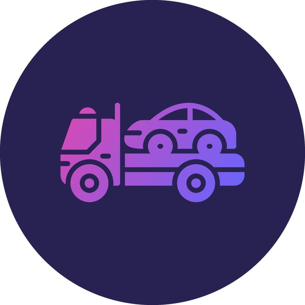 Tow Flat Style UI Symbol vector