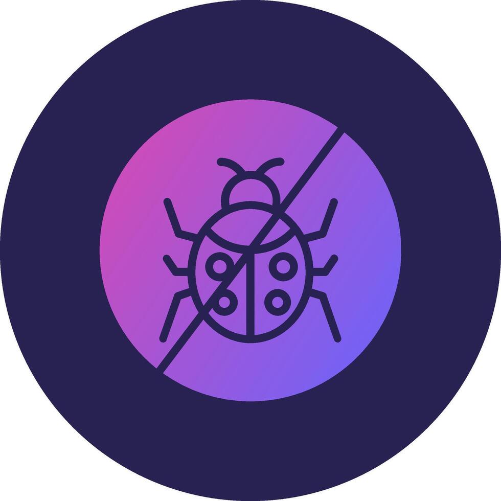 No Bugs Cool Tone Style Form Object vector