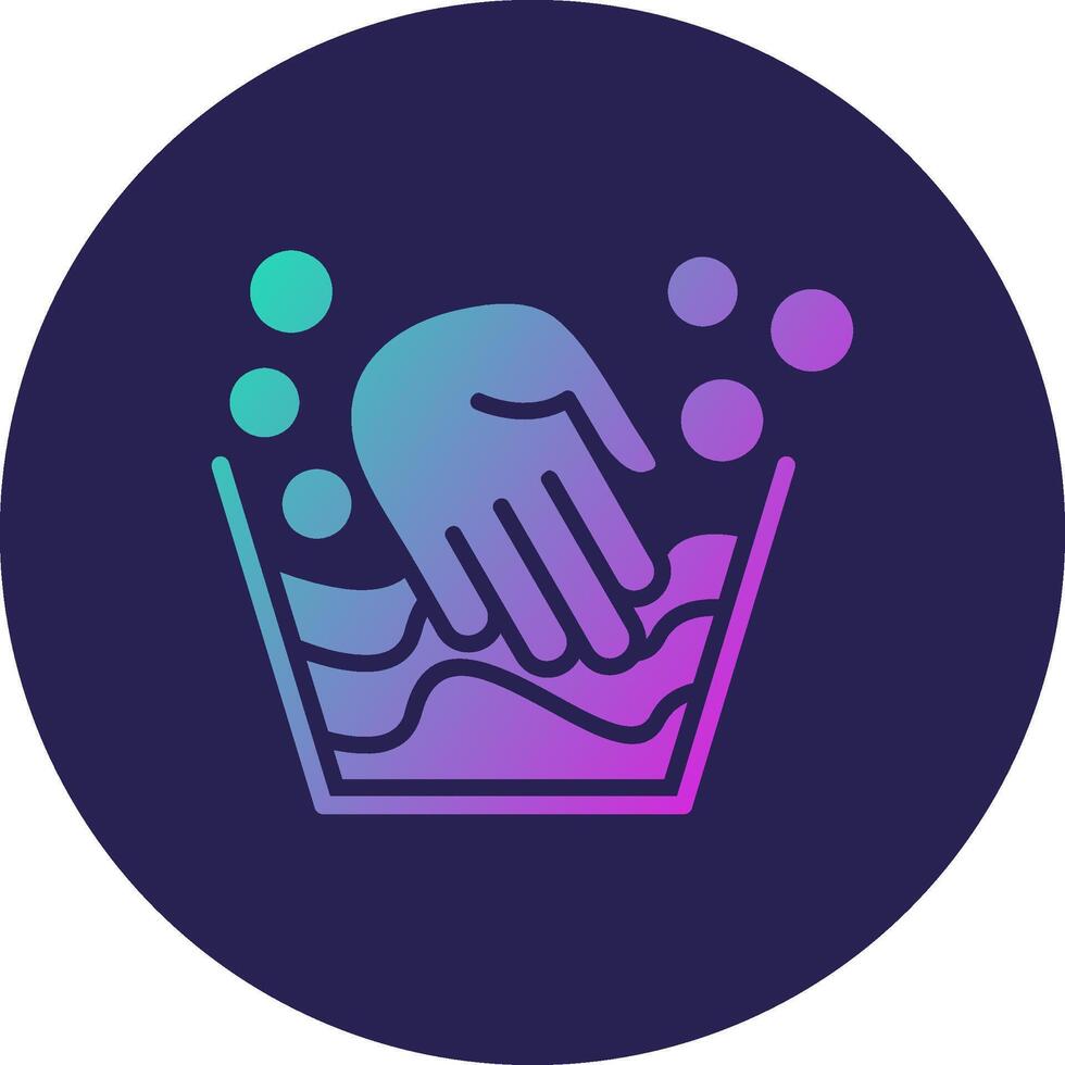 Hand Wash Clean UI Concept Design Badge vector