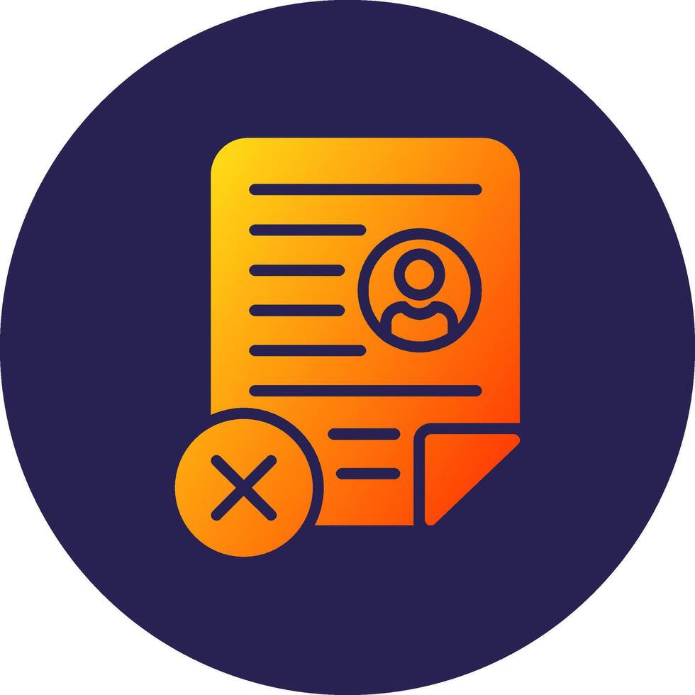 Not Qualified Smooth UI Inspired Symbol Form vector