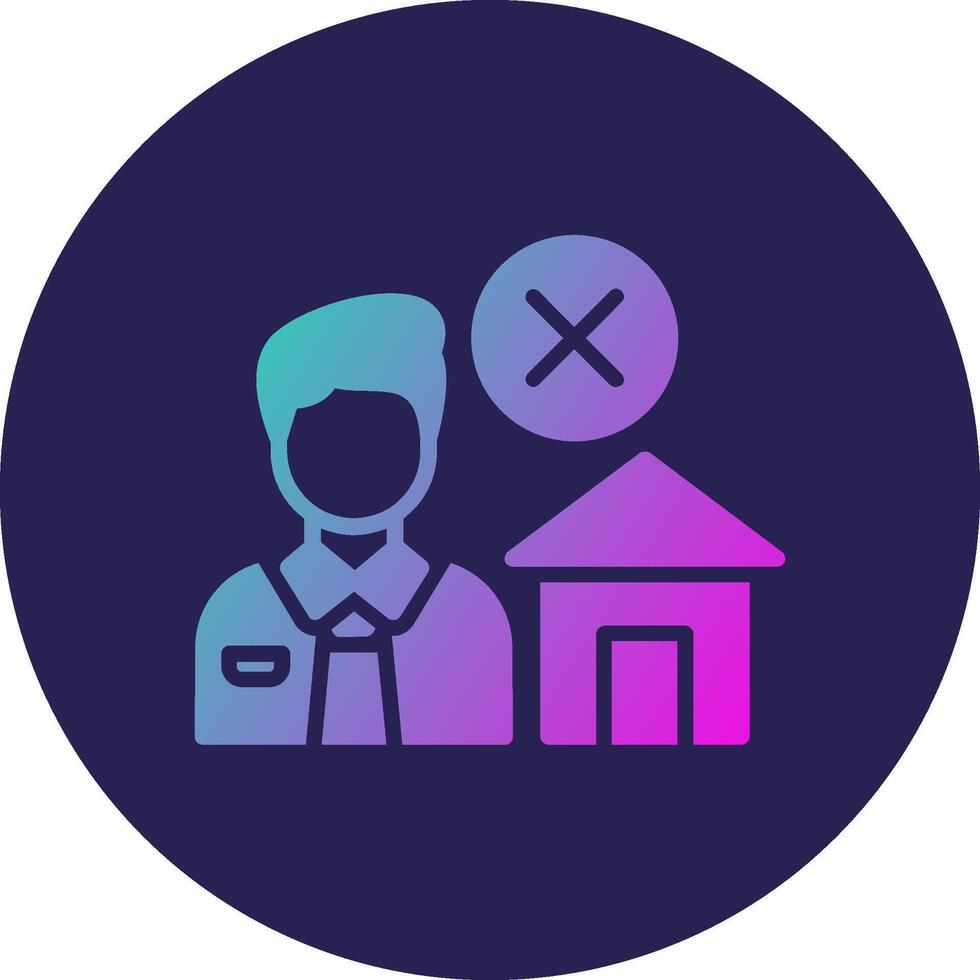 No Home High Detail Graphic Shape Design vector