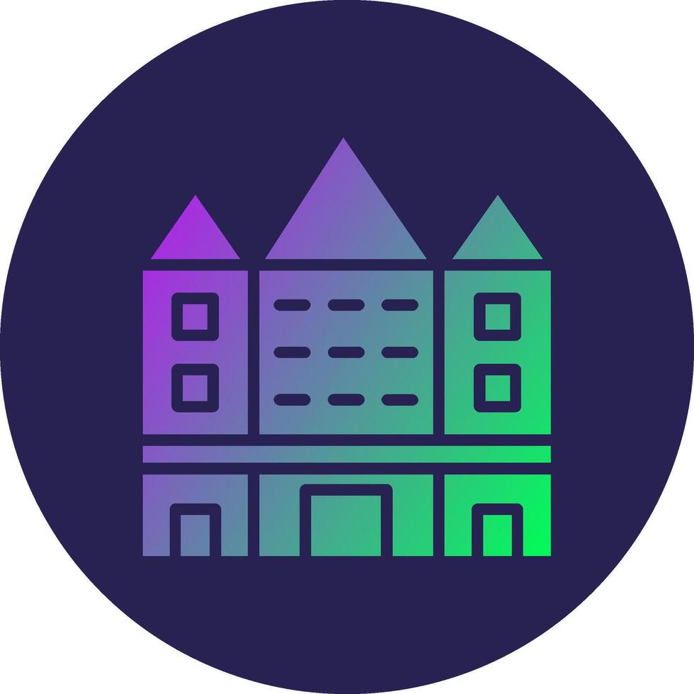 Buckingham Palace Thin Graphic Shaped Art Style vector