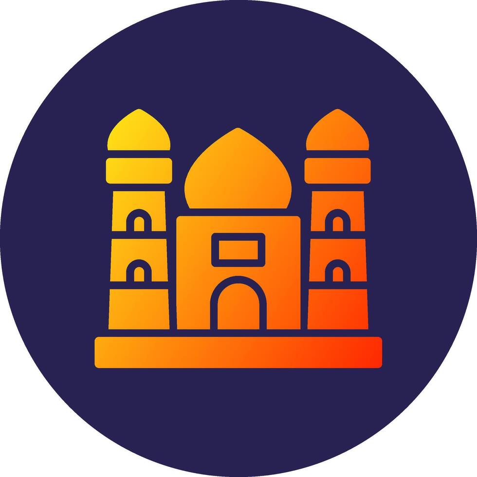 Taj Mahal Business Application Based Graphic Design vector