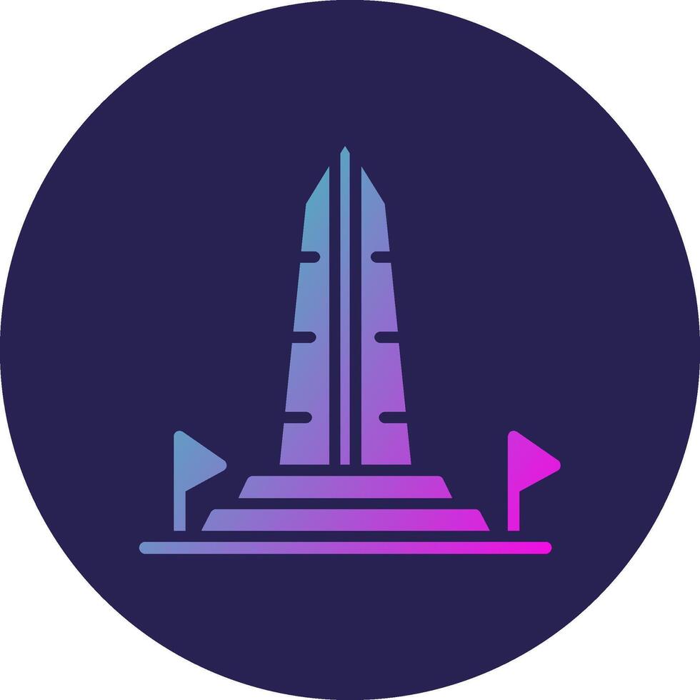 Washington Monument Thin Graphic Shaped Art Style vector
