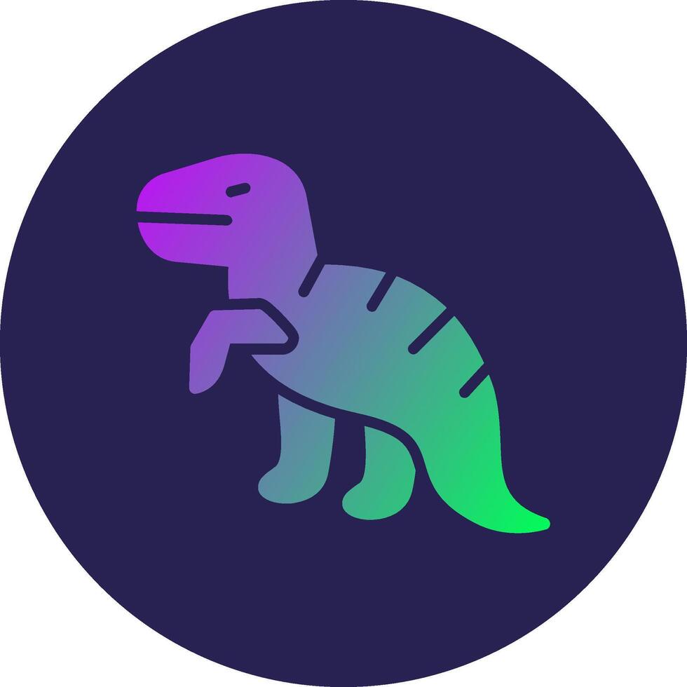 Dinosaur Soft Outlined Graphic Style Symbol vector