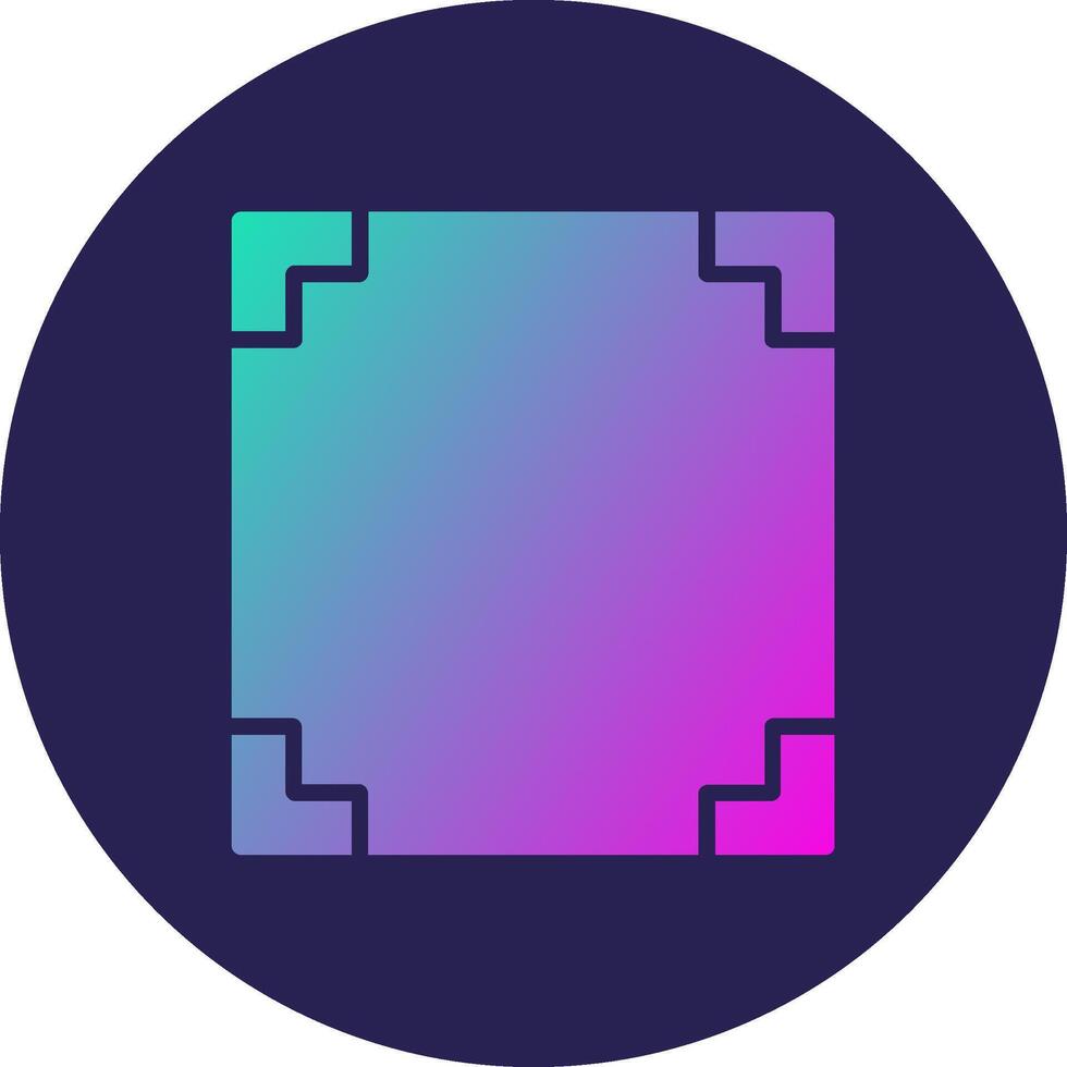 Frame High Contrast Design UI Badge vector