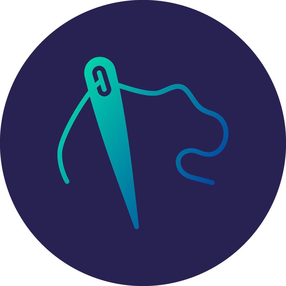 Sew Thin Graphic Shaped Art Style vector