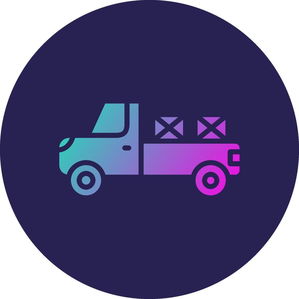 Pick Up Truck Stylish User Experience Design Piece vector