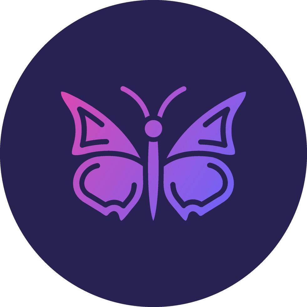 Butterfly Shadowed Flat Style Design Visual vector