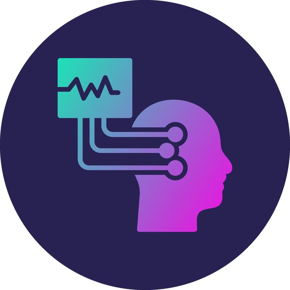 Eeg Digital Technology Interface Graphic Element vector