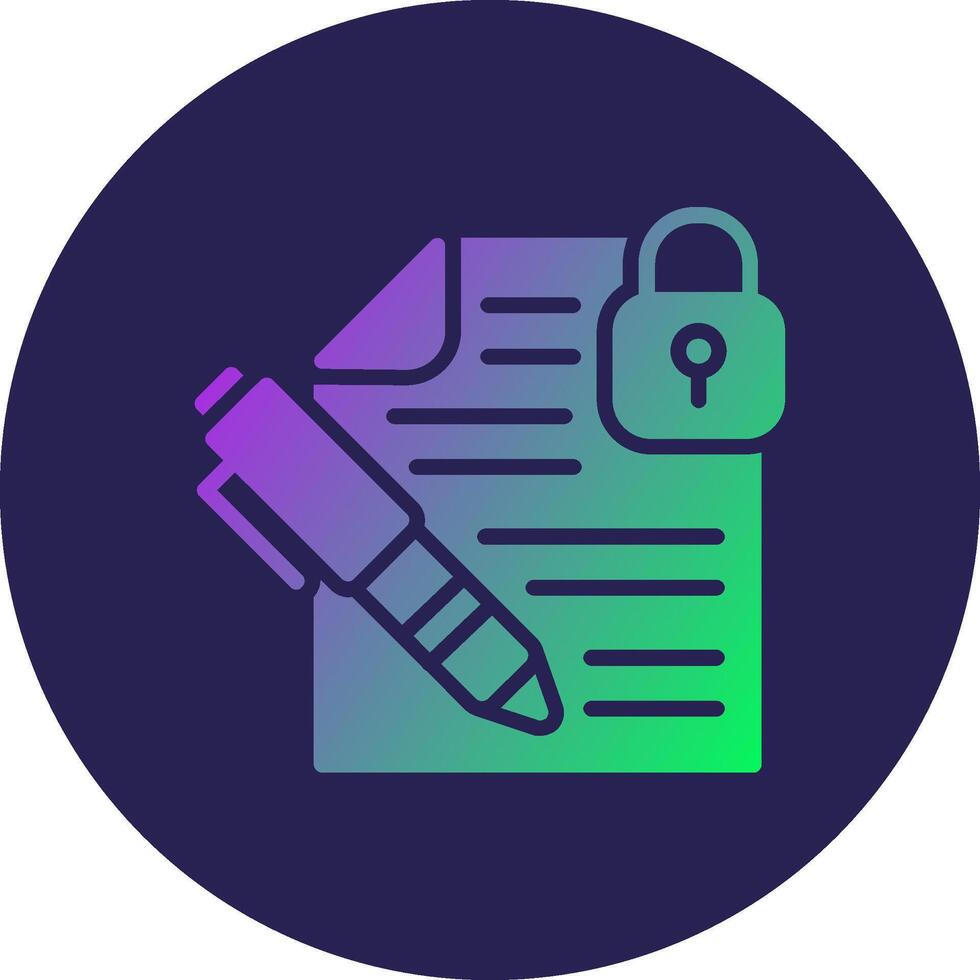 Confidential 3D Rendered Symbol Graphic Element vector