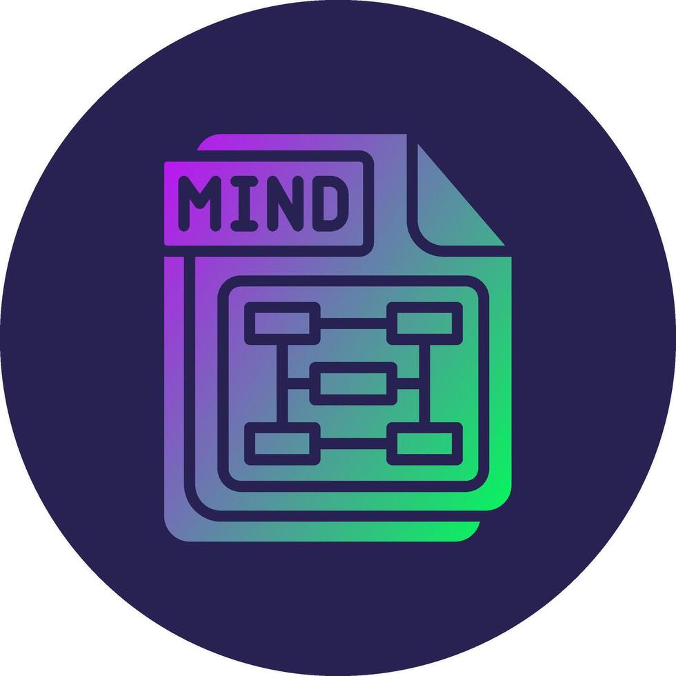 MIND Thin Graphic Shaped Art Style vector