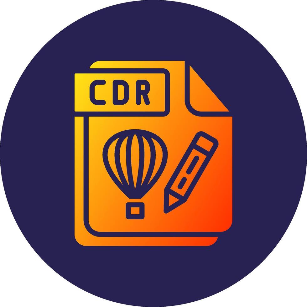 CDR Vibrant Visual Based Design Object vector