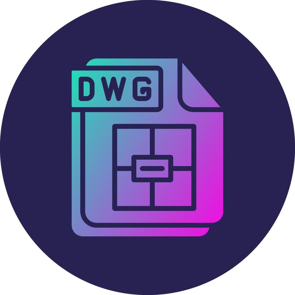 DWG Bold Application Based Graphic Design vector