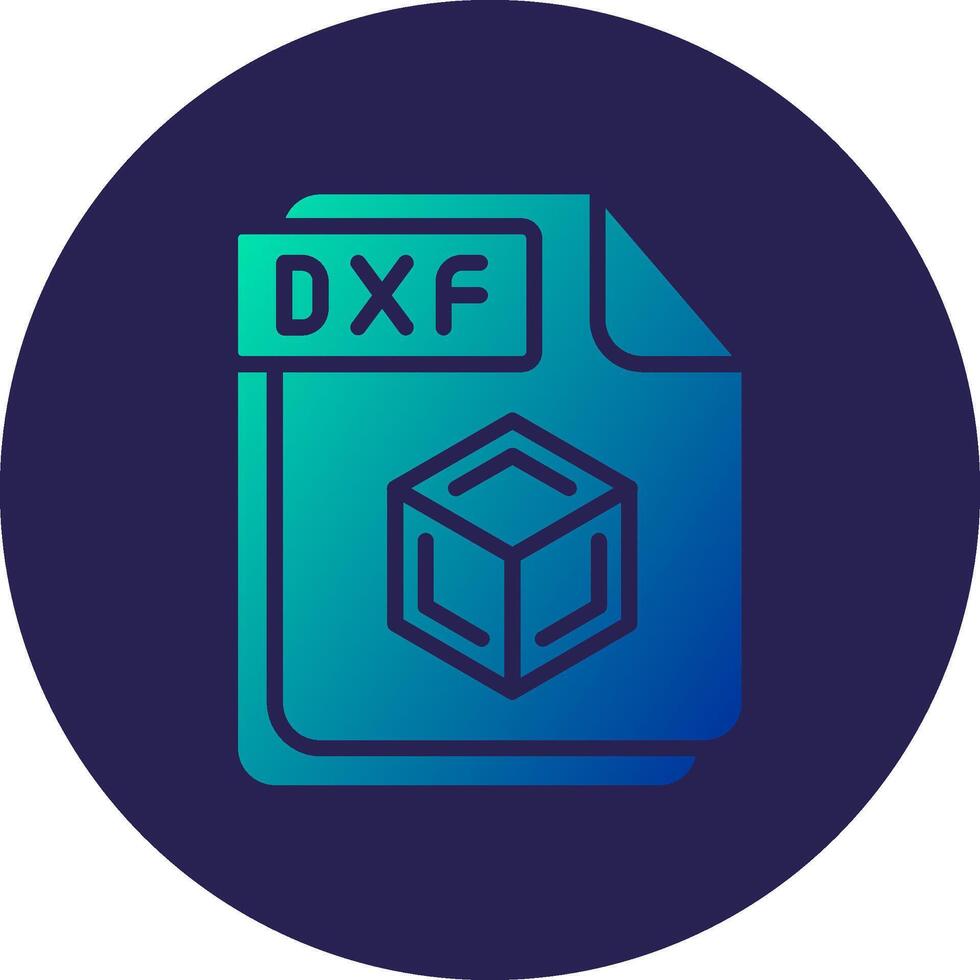 DXF User Interface Inspired Mark Design vector