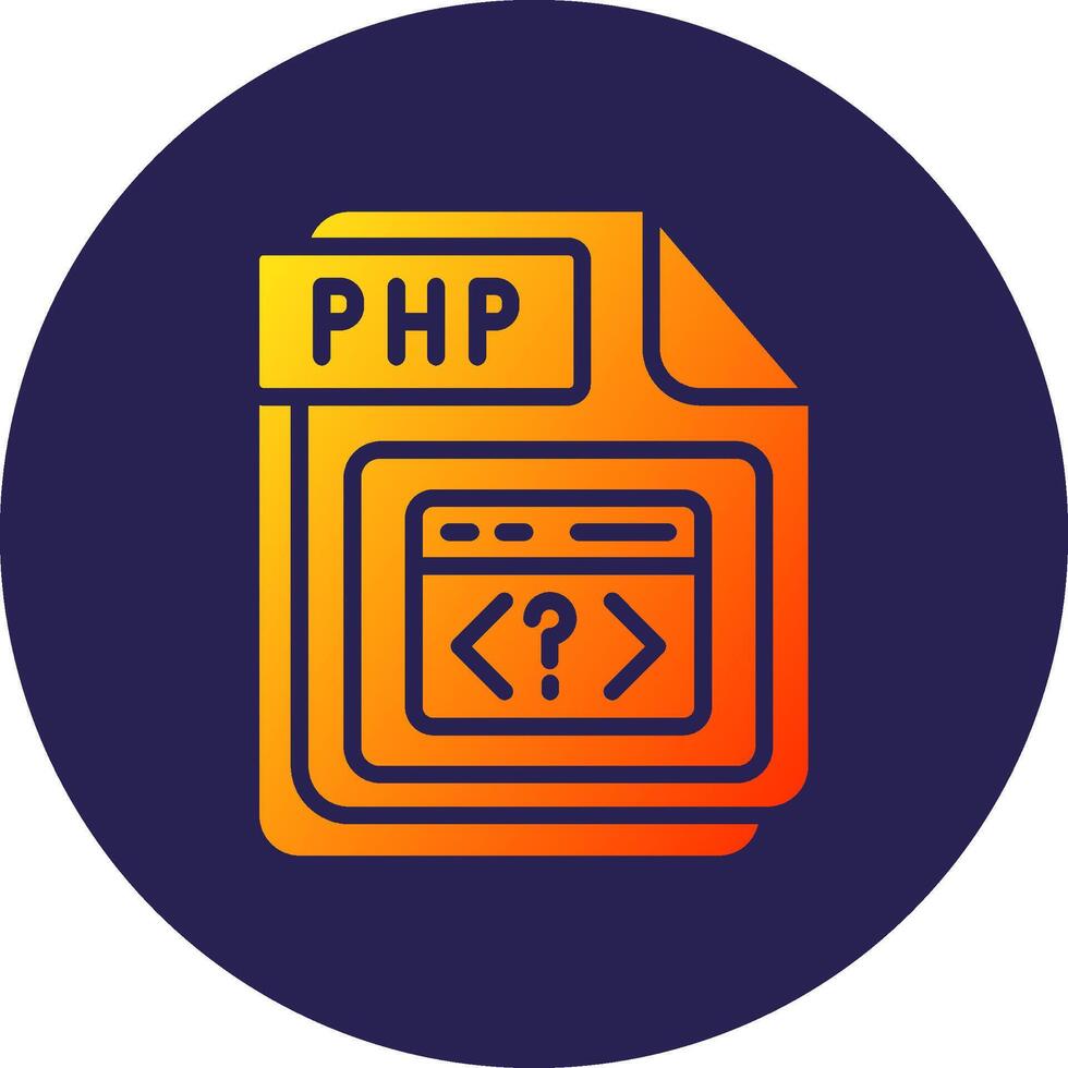 PHP High Detail Graphic Shape Design vector
