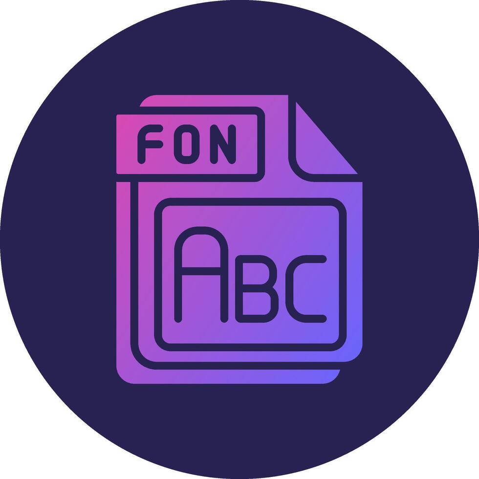 FON Simplified Line Art Graphic Symbol vector