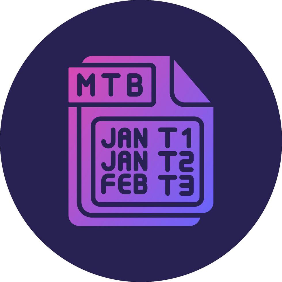 MTB Stylized Flat Digital Drawing Element vector