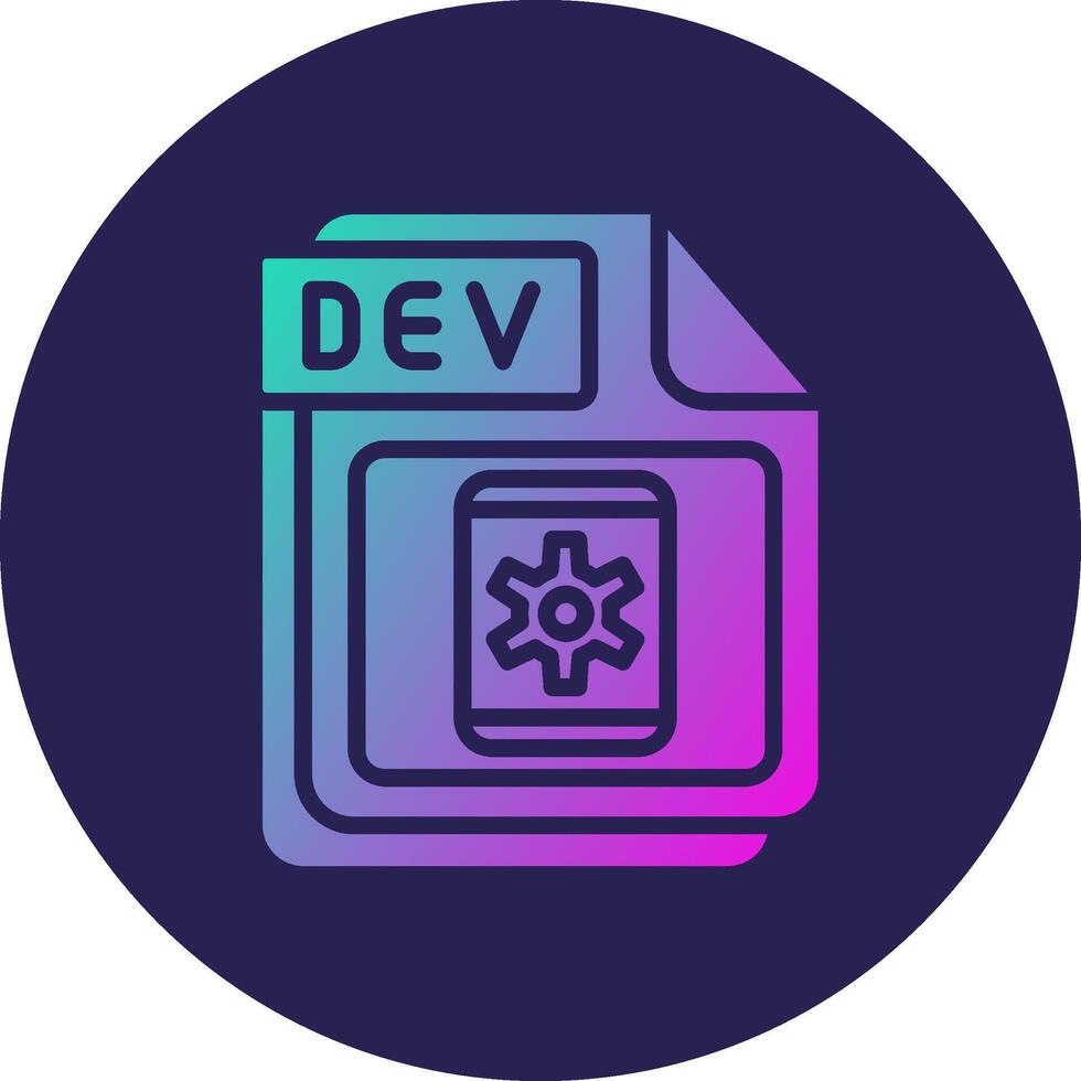 DEV Smooth Application Visual Design Style vector