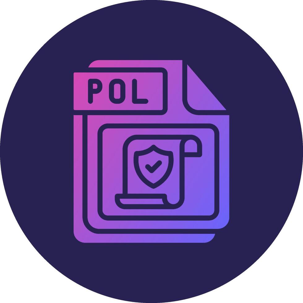 POL Sharp Edged Style Visual vector