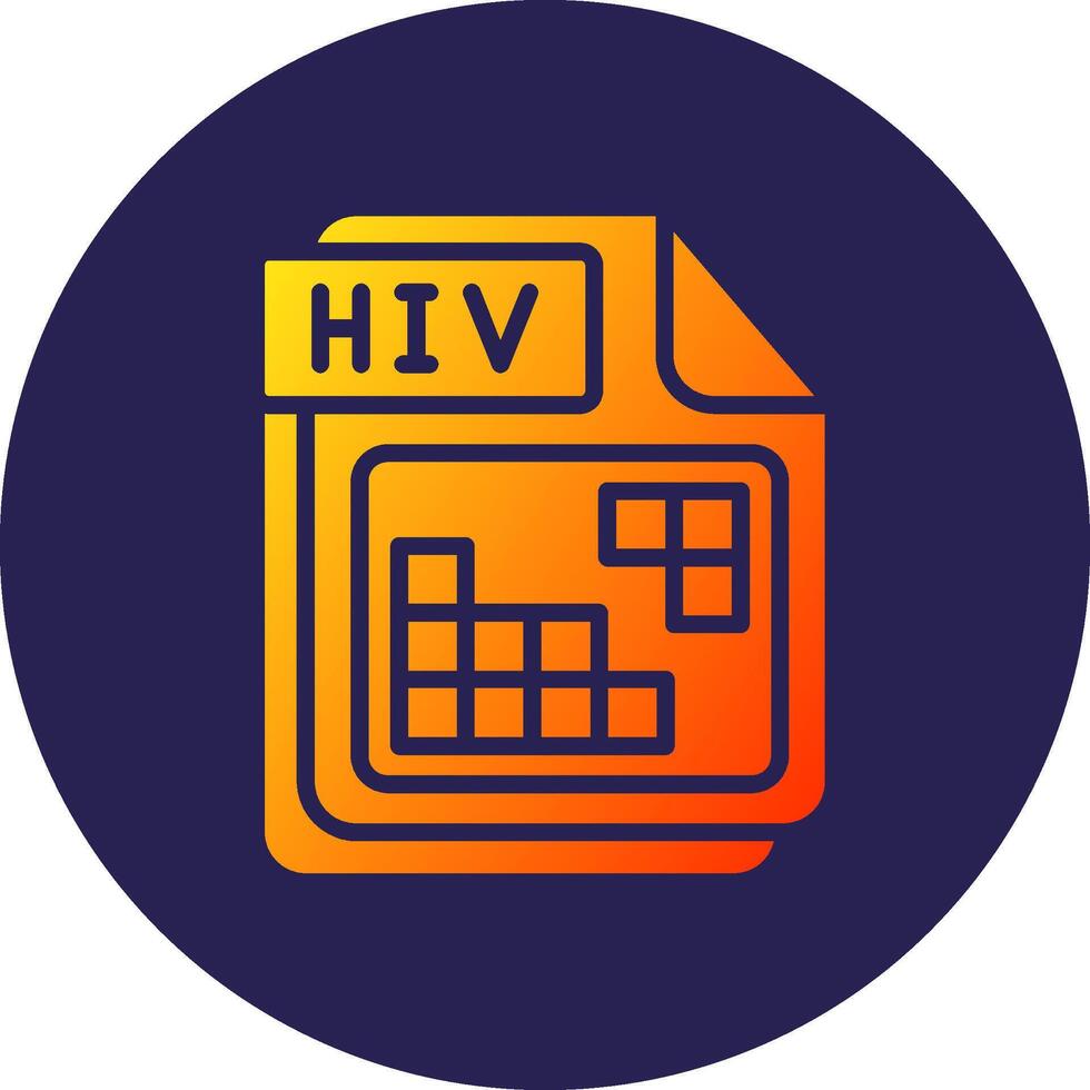 HIV Minimal Graphic Visual Style Symbol vector
