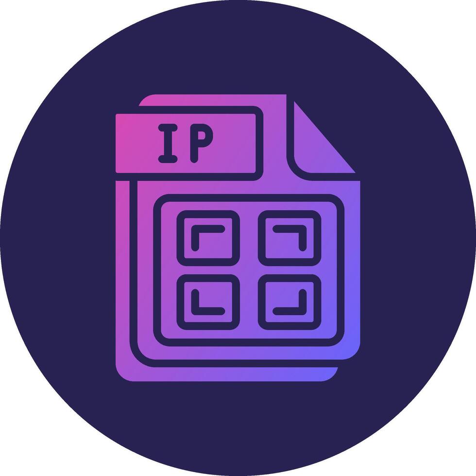 IP 3D Rendered Symbol Graphic Element vector