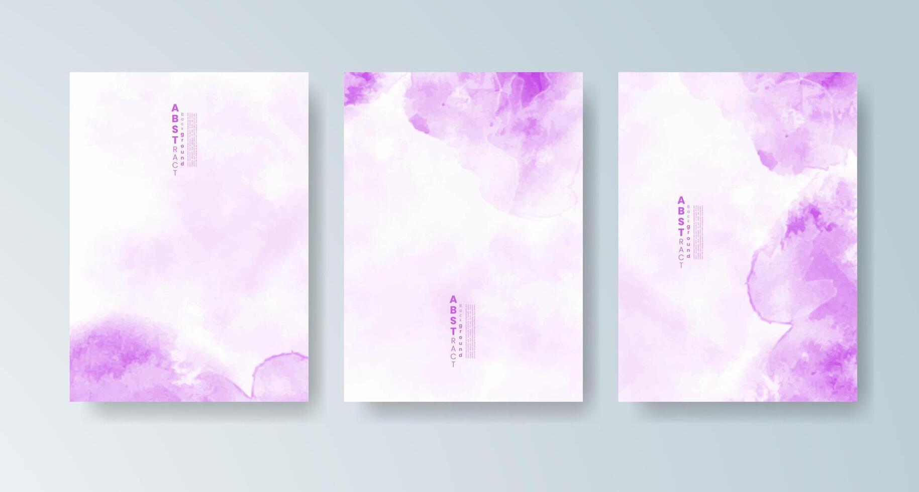 Modern cards adorned with cheerful watercolor compositions. vector