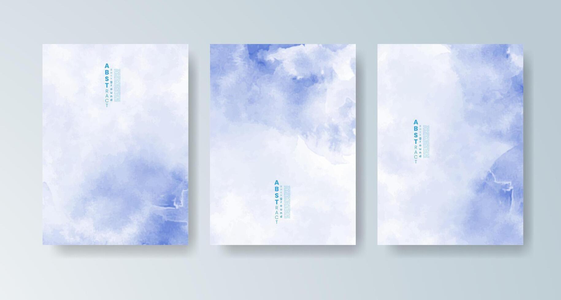 Bright and cheerful watercolor backdrop cards for any occasion. vector