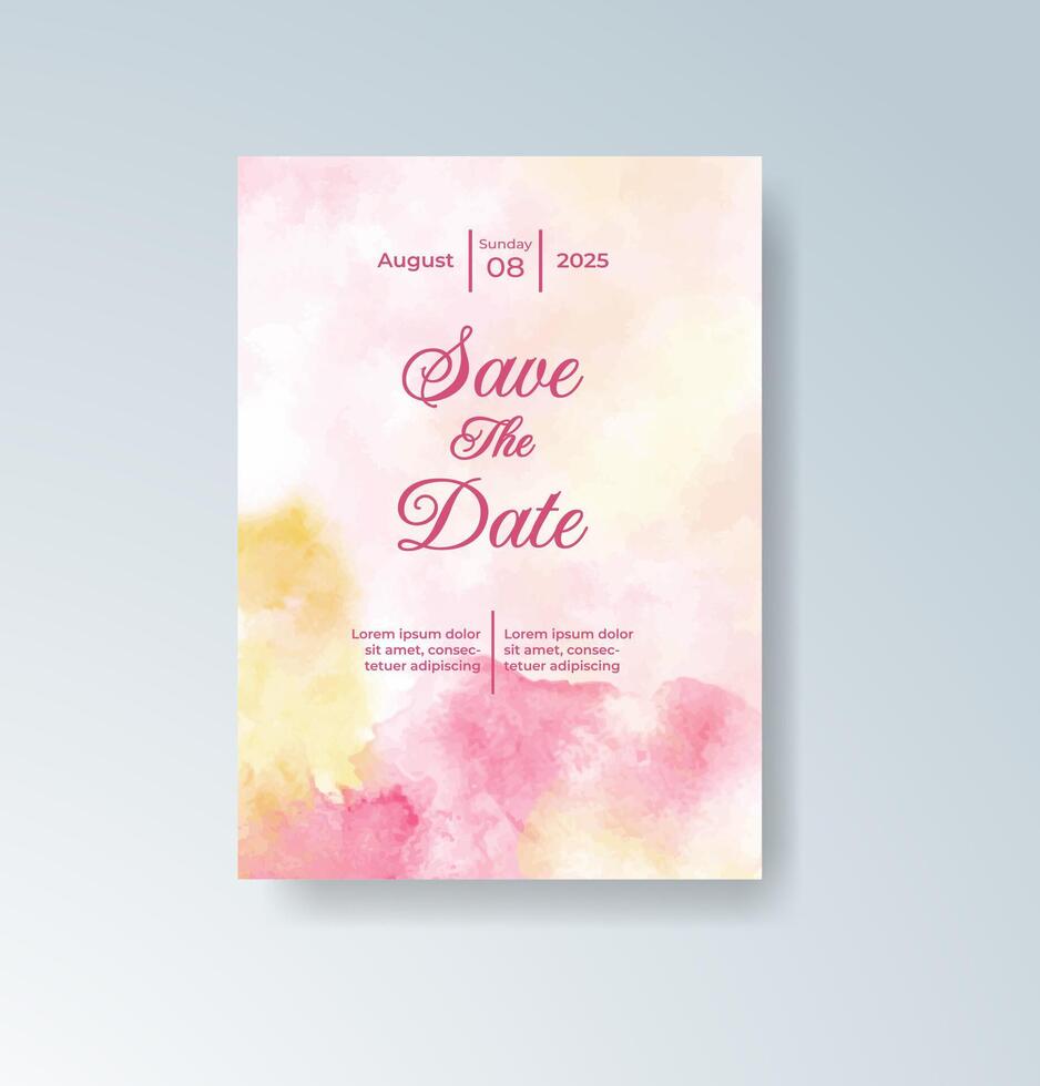 Soft ombre watercolor blend with warm peach tones vector