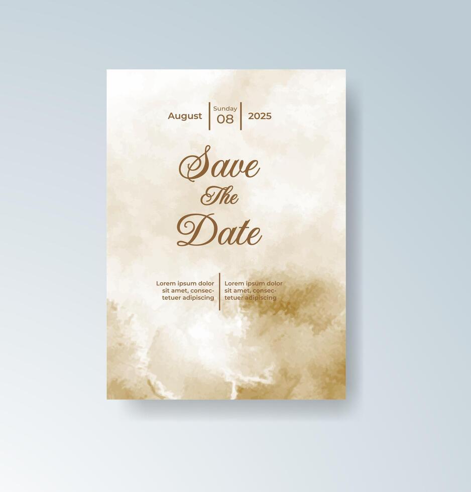 Cocoa and almond watercolor background for earthy designs. vector