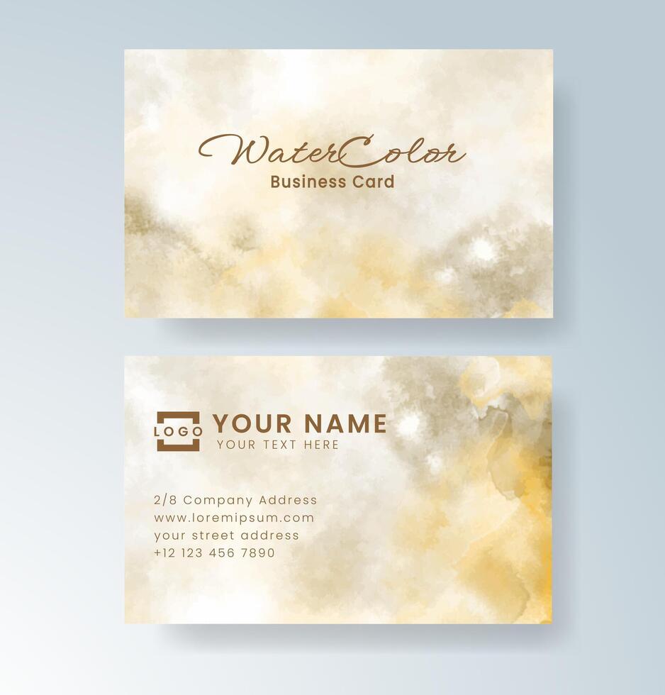 Soft and artistic card with watercolor texture overlay. vector