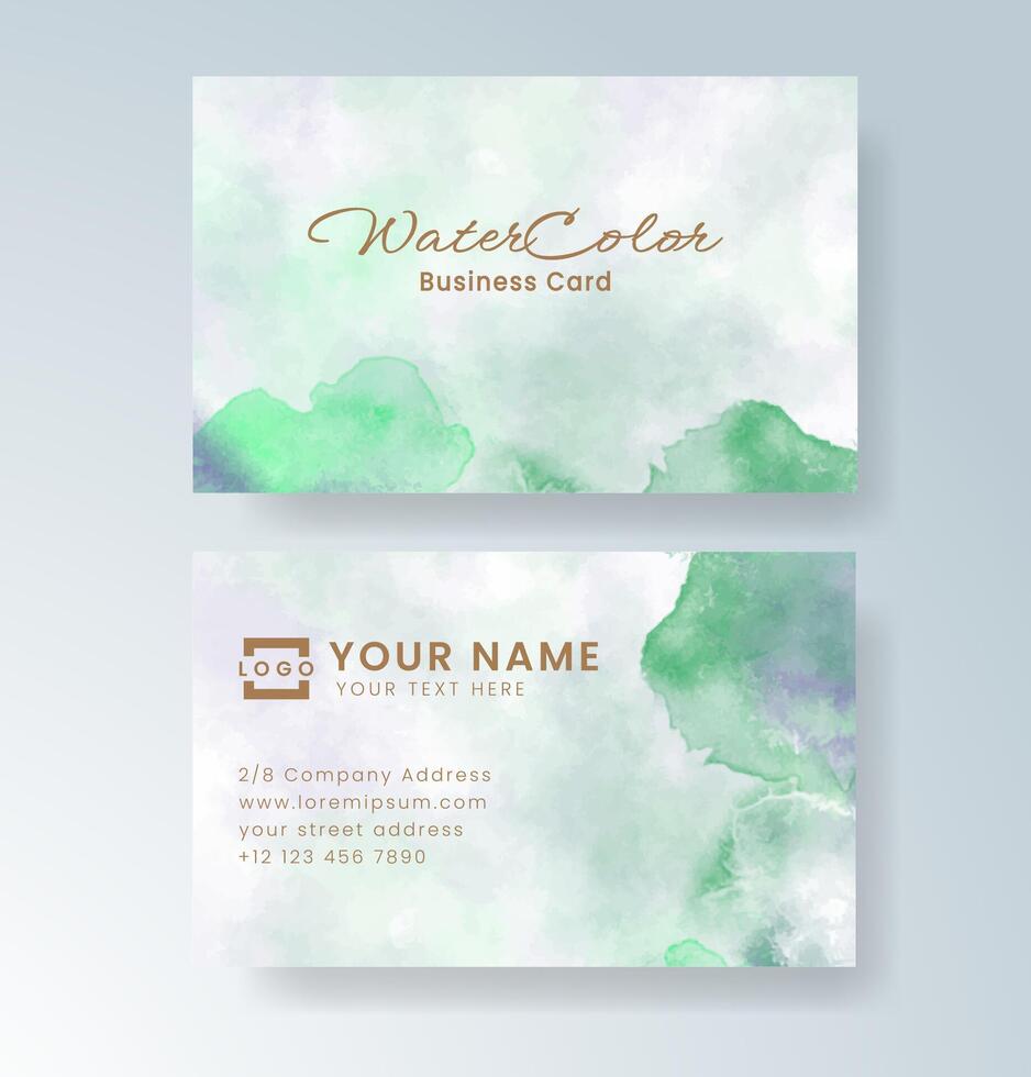 High-quality card layout with digital watercolor treatment. vector