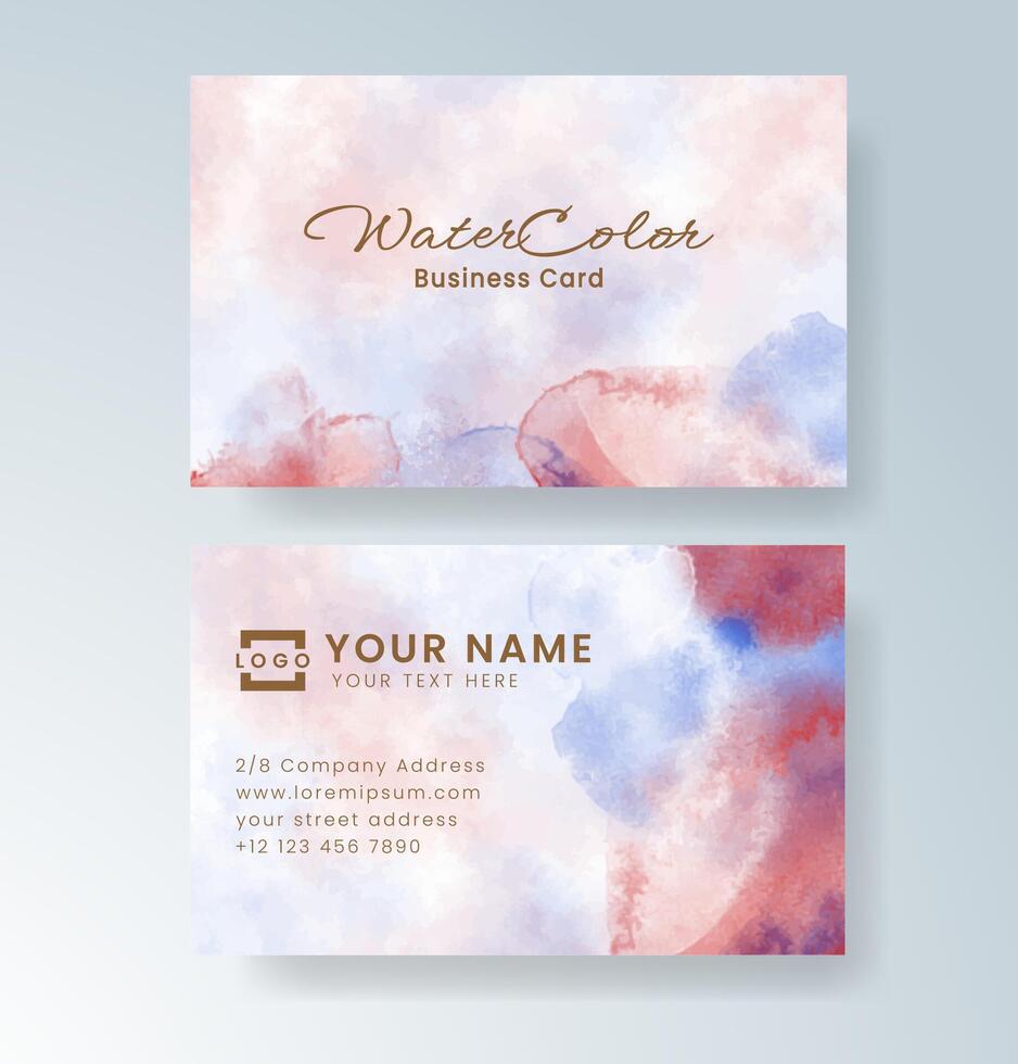 Bold and bright business design using watercolor blending. vector