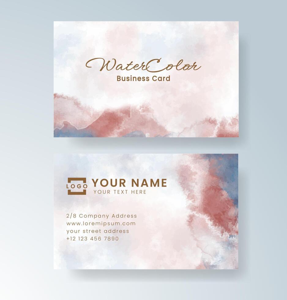 Fresh and vibrant business layout with a watercolor twist. vector